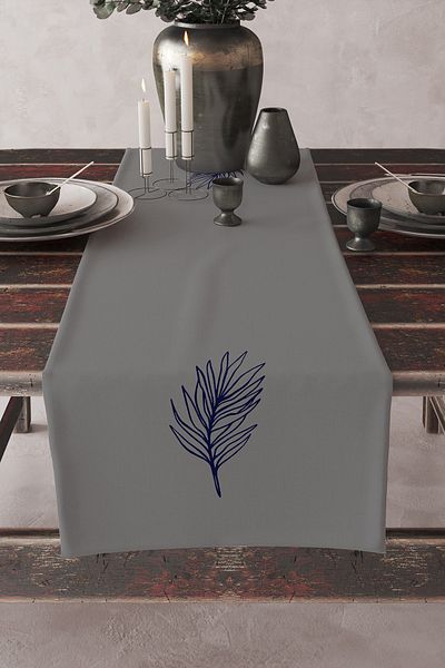 Skhome Premium Special Design Decorative Digital Printed Runner(Rn451)