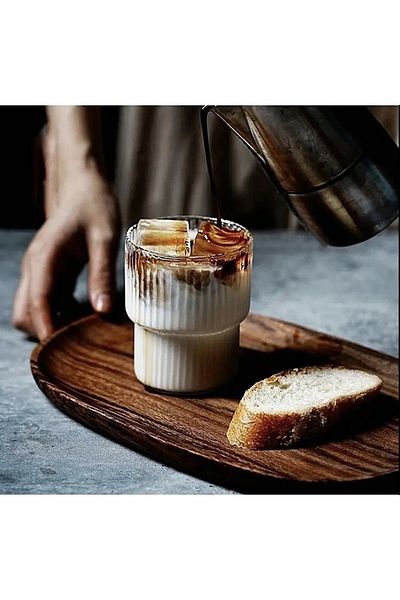 Ardinyo Glass Coffee Cup Heat Resistant Borosilicate Origami Style Cup Coffee And Presentation Cup