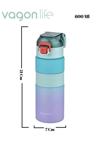 Vagonlife Motivation Bottle - Dual Color Without Straw 600 ml
