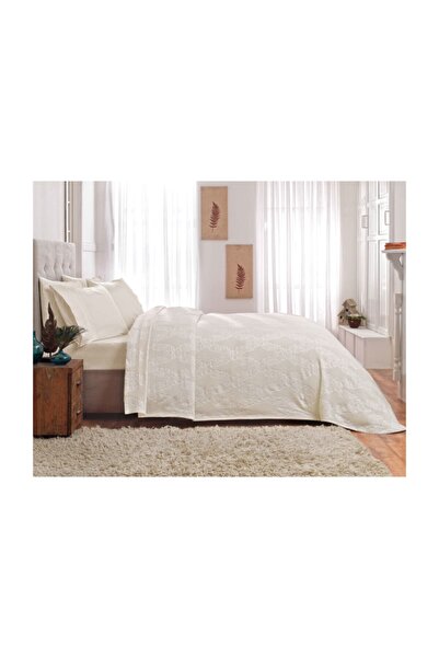 Taç Set unic din piqué jacquard Glenda Cream