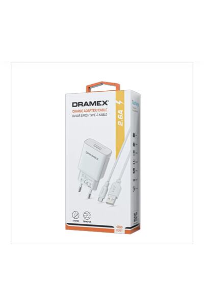 Dramex Hızlı Şarj Adaptor Ve Kablo Samsung Android Huawei Type-c 2.6 Amper D26t
