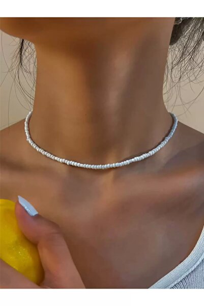 muptejewelry Mupten Women's White Bead Necklace