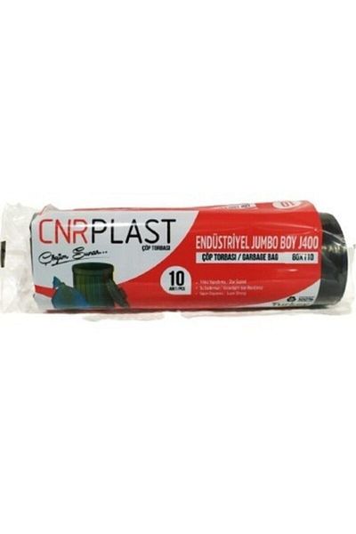 Evada Cnr Plast Jumbo Size J400 Industrial Garbage Bag 10 Pieces 5 Pack, 80 X 100 Cm