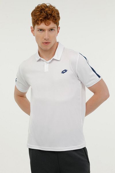 Lotto M-ADELFO POLO T-SH 3FX White Men's Short Sleeve T-Shirt