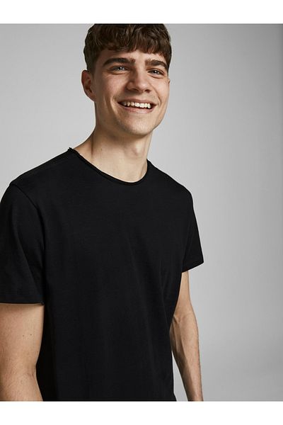 Jack & Jones Gömlek T-Shirt mit offenem Saum JJEBASHER TİŞÖRT O-BOYUN