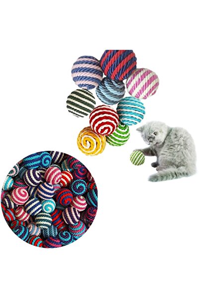 Patiderm Colorful Rope Rolling Ball Cat Toy - 1 Piece