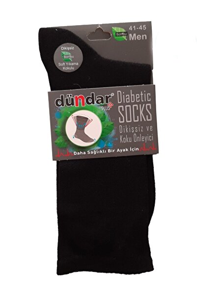 Dündar Șosete mixte pentru bărbați din bambus pentru diabet, 6 piese