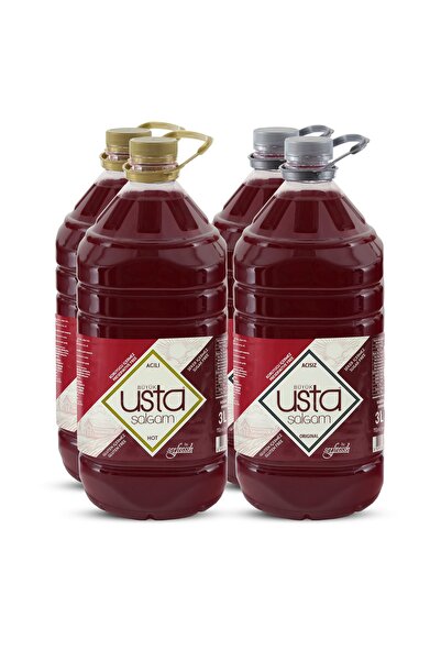 Büyük Usta Şalgam 3 Lt Karma Koli (4 Adet)