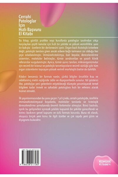 Kongre Kitabevi Cerrahi Patologlar Için Hızlı Başvuru El Kitabı