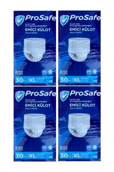 PROSAFE Yetişkin Emici Külot Hasta Bezi Xl Extra Büyük 120 Adet (4pk*30)