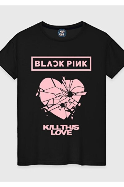 RYO FASHİON BLACK PINK GROUP Tricou pentru copii, negru, unisex, cu mânecă sc...