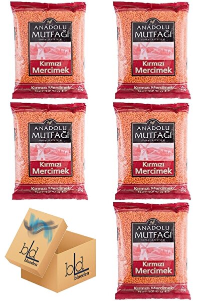 ANADOLU MUTFAGI Anadolu Mutfağı Kırmızı Mercimek 1kg X 5 Adet