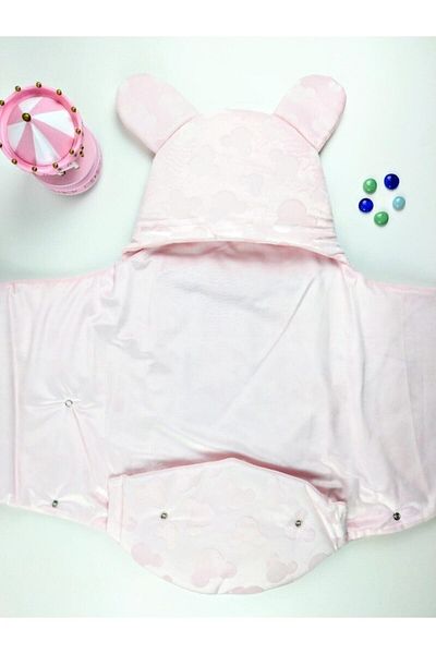 Bebitof Velboa Swaddle with Teddy Bear Pattern
