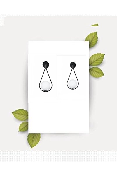 OSC HOME AYDINLATMA TASARIM Damla Aplik Beyaz Cam 2 Adet