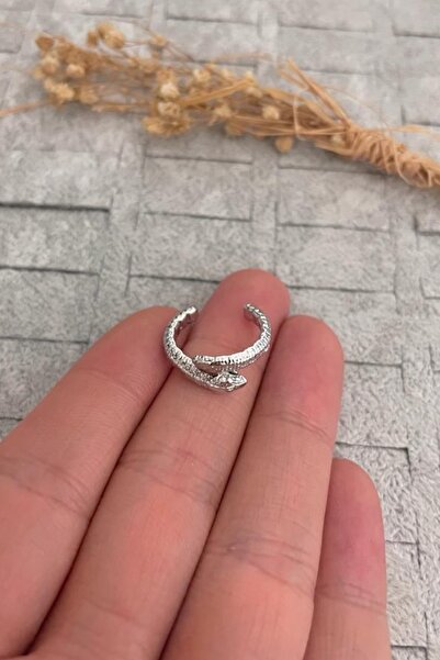 Jaida Moda Kadın Yılan Figürlü Orbital Sıkıştırma Kıkırdak Küpe