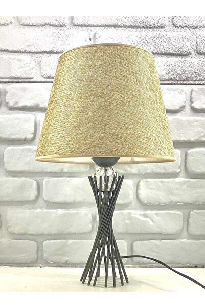 365GUNSERİSONU عاكس الضوء ذو الساق المعدنية السوداء والزجاج والكريستال مع قبع...