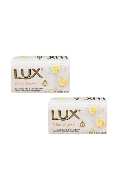 LUX 2 pcsLuxury Soap White 80 GrWhite Impress