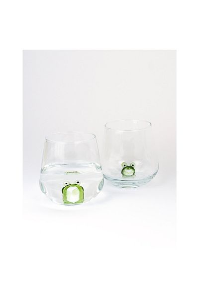 Minizooistanbul Frog Glass Water Cup