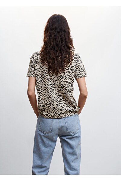 MANGO Woman T-Shirt με μοτίβο ζώων