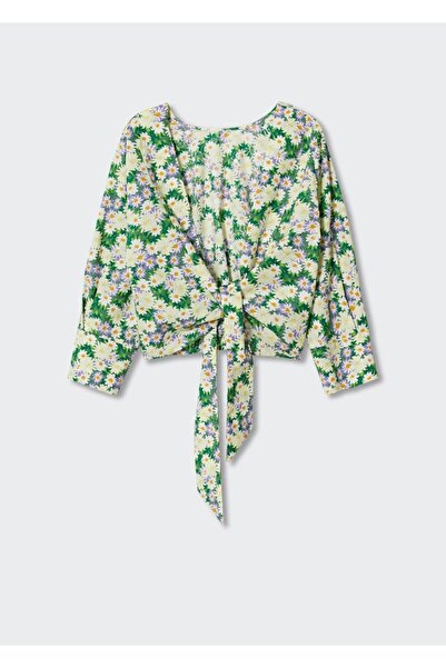 MANGO Woman Çiçek Desenli Bluz