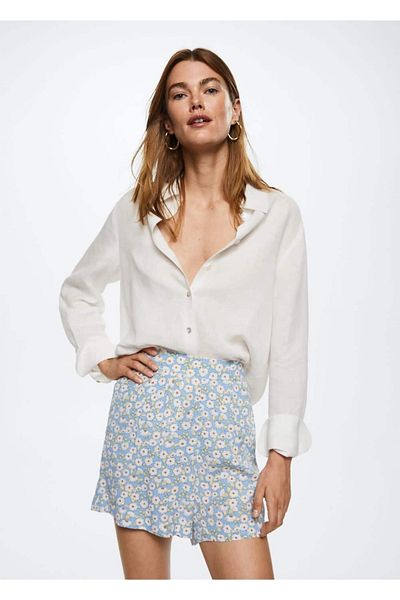 MANGO Woman Pantaloni scurți cu model