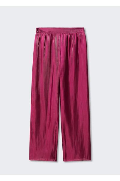 MANGO Woman Saten Palazzo Pantolon