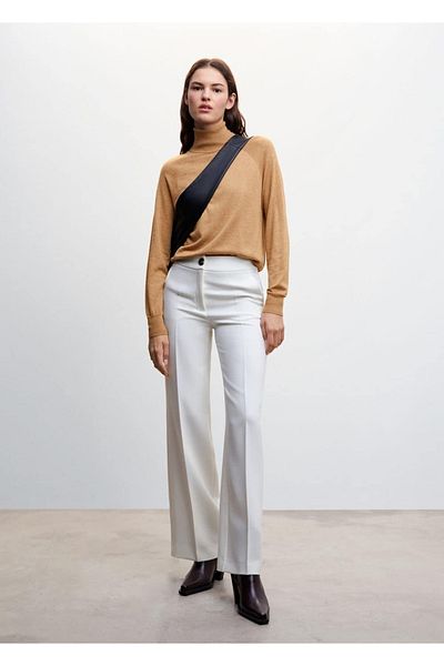 MANGO Woman Thin Knitwear Turtleneck Sweater
