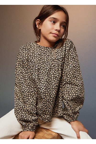 MANGO Kids Květinová halenka se vzorem