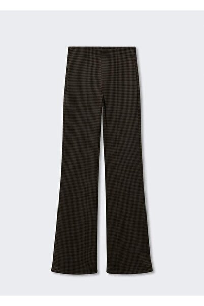 MANGO Woman Desenli Flared Pantolon