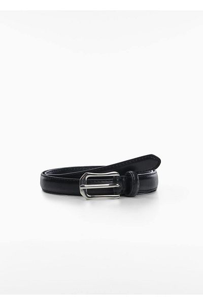 MANGO Woman Rectangular Buckle Belt