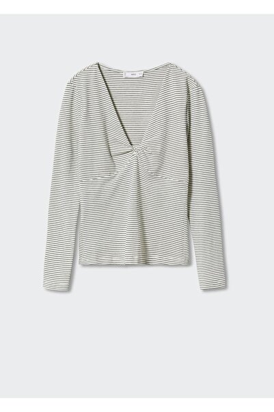 MANGO Woman T-Shirt mit Knotendetail