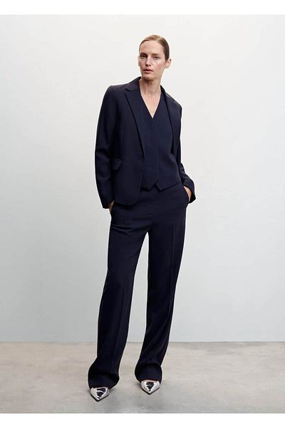 MANGO Woman Fitted Cut Suit Jacket