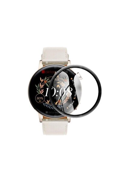 Huawei Watch Gt 3 42 Mm Ekran Koruyucu 3d Tam Kapatan Kavisli Ppma Nano Cam Tam
