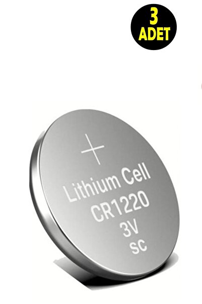 usin 3 ADET 3 VOLT CR1220 Lityum Düğme Para Pil CR 1220