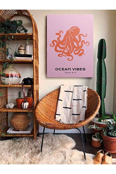 KanvasSepeti Apstraktna dekorativna vintage retro boemska boho umetnost vekto...