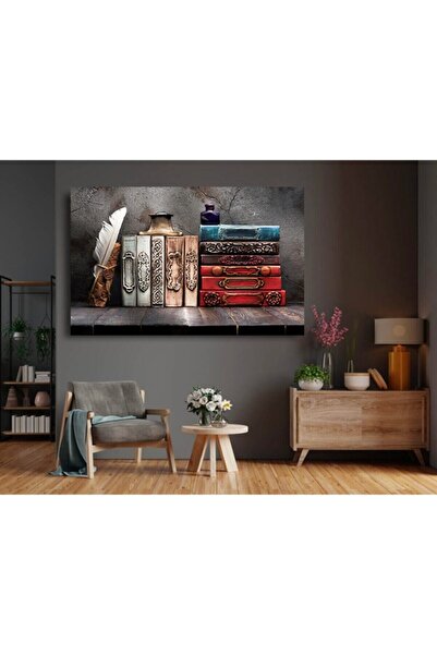 KanvasSepeti Османска история Ароматни книги Платно Платно Картина на платно