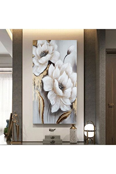 Tablo Deposu Modern Tasarım Çiçek Kanvas Gülen Tablo
