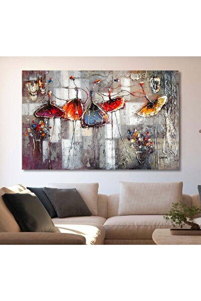 Tablo Deposu Artistic Dancing Match Girls Canvas Smiley Painting