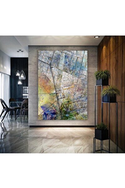 Tablo Deposu Pictură Smiley pe pânză abstractă în formă