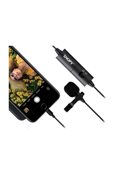 Snopy Sn-100m Siyah Akıllı Telefon Ve Youtuber Yaka Mikrofonu