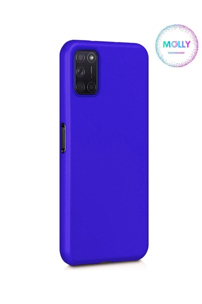 Molly Technology حافظة سيليكون زرقاء غير لامعة لهاتف اوبو A72