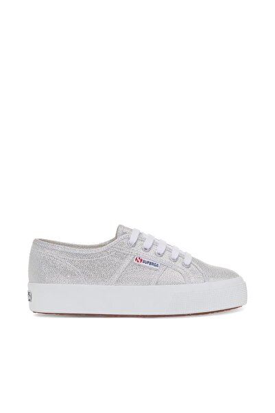 Superga 2730 Lame Kadın Gümüş Gri Bileksiz Sneaker