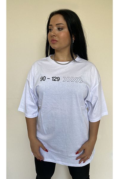 Butik Nilyam Large Size Women's T-Shirt 21020 White