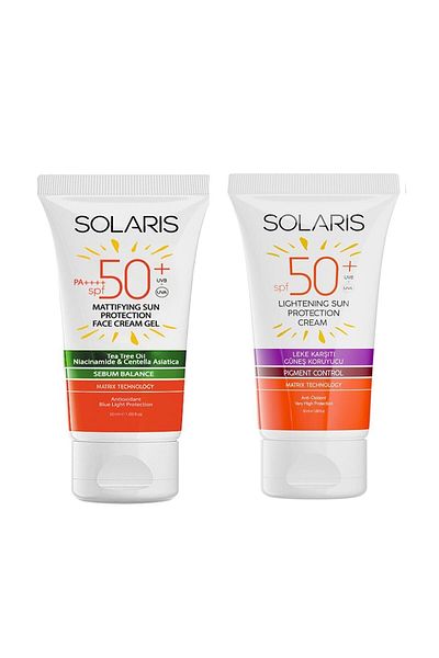 SOLARIS Gel Sunscreen (MAT) SPF 50 - For Oily Skin Types, 50 ML