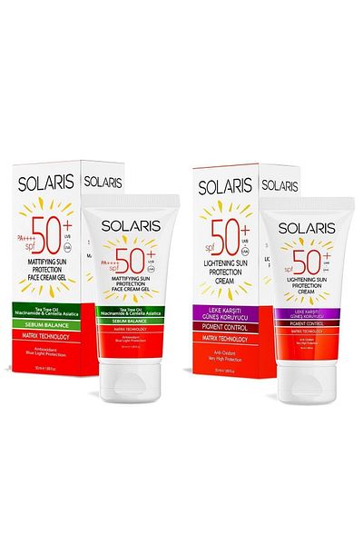 SOLARIS Gel Sunscreen (MAT) SPF 50 - For Oily Skin Types, 50 ML