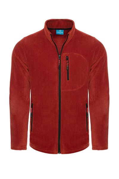 COMBİNE MİCHAİL Brick Color Full Zip 3 Pocket Fleece