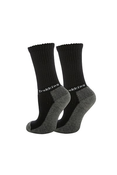 THERMOFORM Дълги черни унисекс детски чорапи за открито