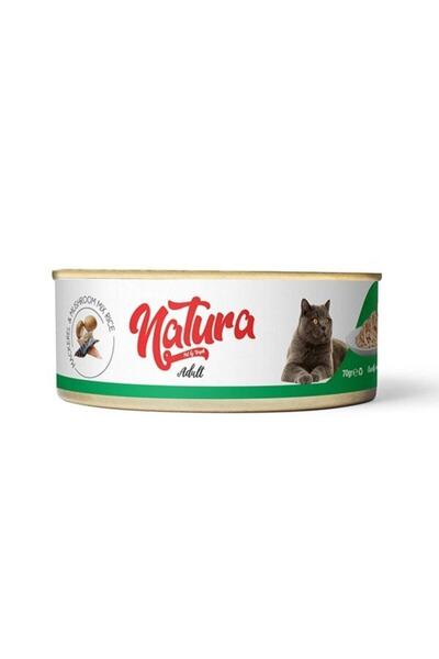 natura Pet Kediler İçin Uskumru Balığı ve Mantar Mix 70 gr