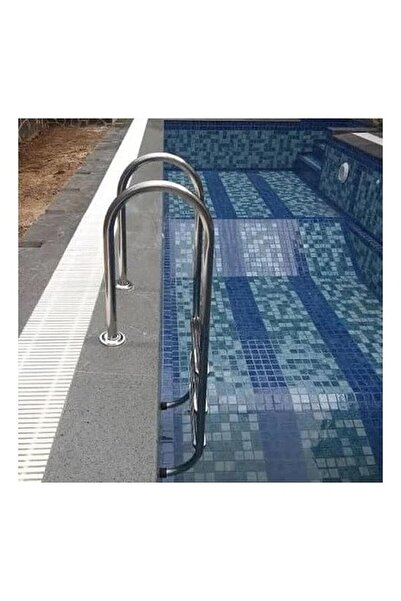 Atlaspool Muro Seri Paslanmaz Çelik Kaymaz 4 Basamaklı Merdiven (AISI 304)