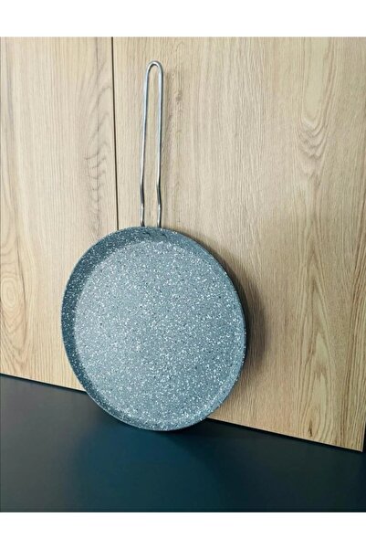 CENGİZ Evita Granit Gri Krep Tavası 28cm